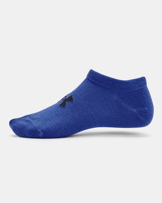 Boys' UA Essentials No Show Socks in Blue image number 3